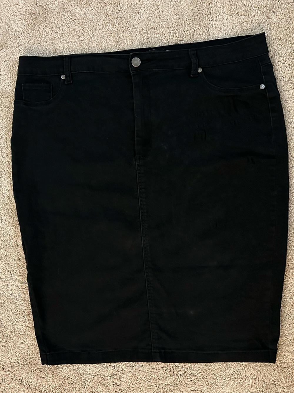 Classic Black Pencil Skirt
